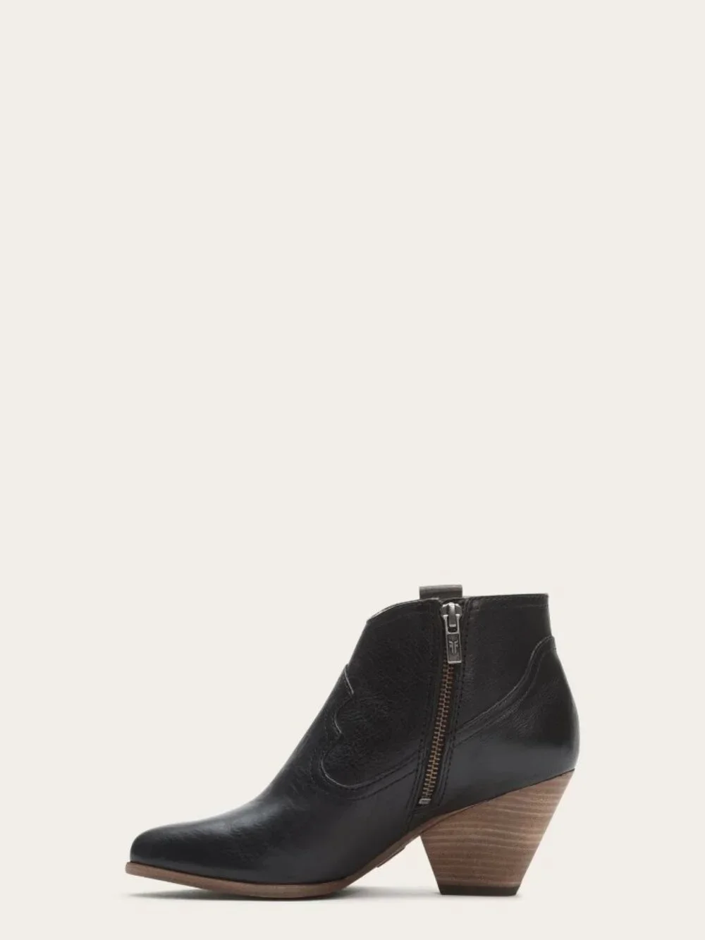 Frye Reina Women's Western Ankle Bootie Size 8.5 M Black Leather